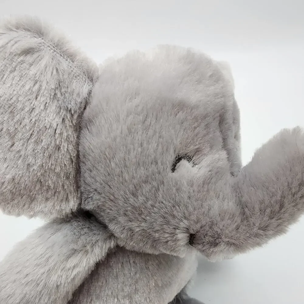 Carters Gray Elephant Rattle Plush Stuffed Animal 8
